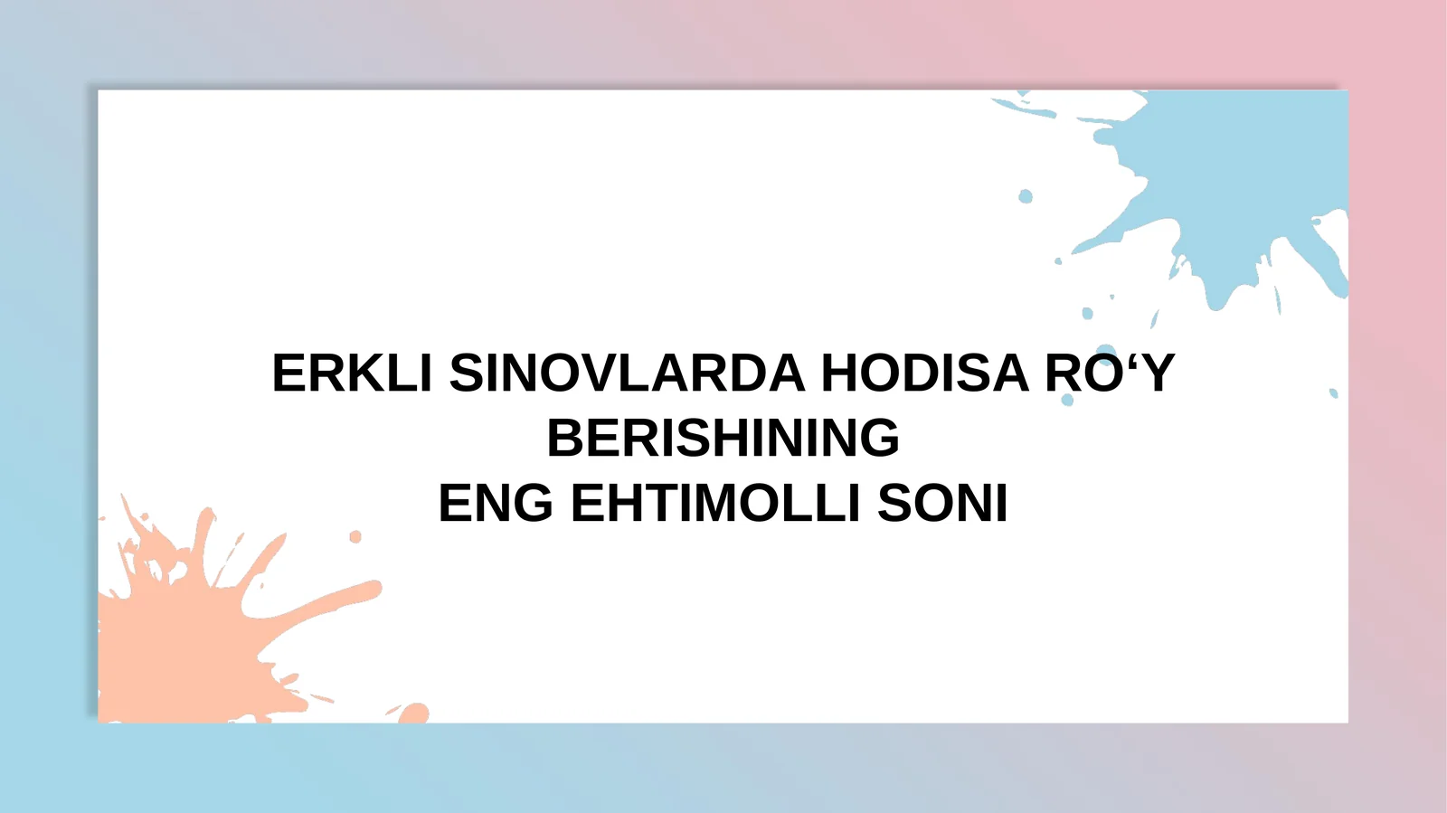 Product slide 1