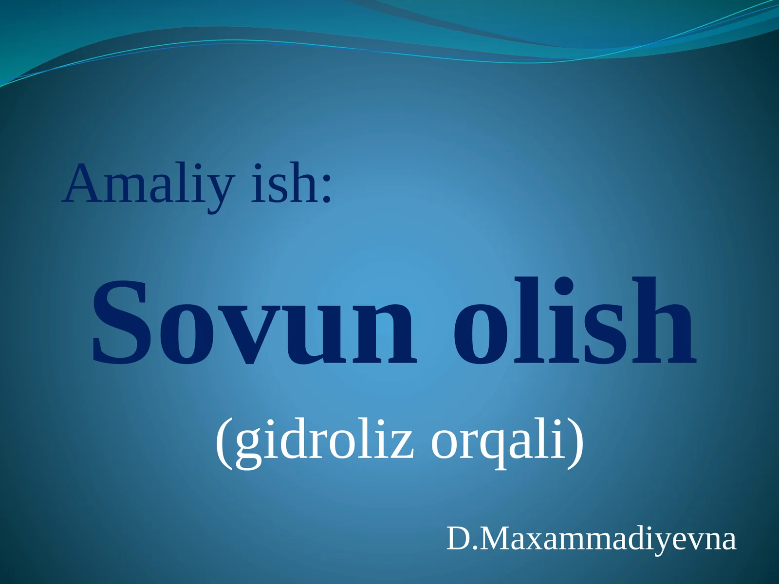 Sovunolish (gidrolizorqali)