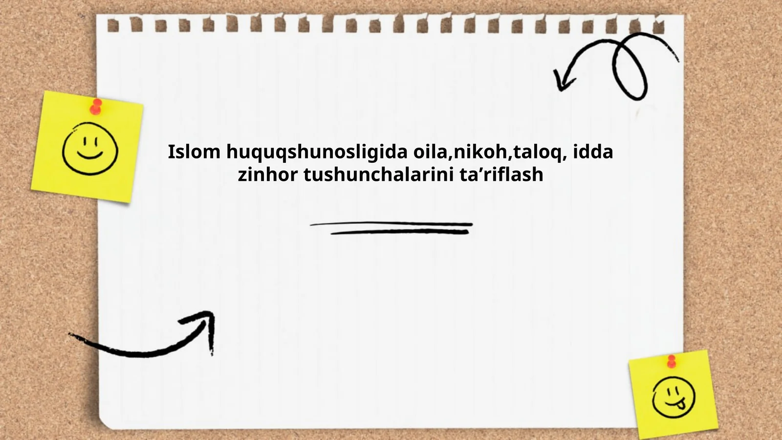 Islom huquqshunosligida oila,nikoh,taloq, idda zinhor tushunchalarini taʼriflash
