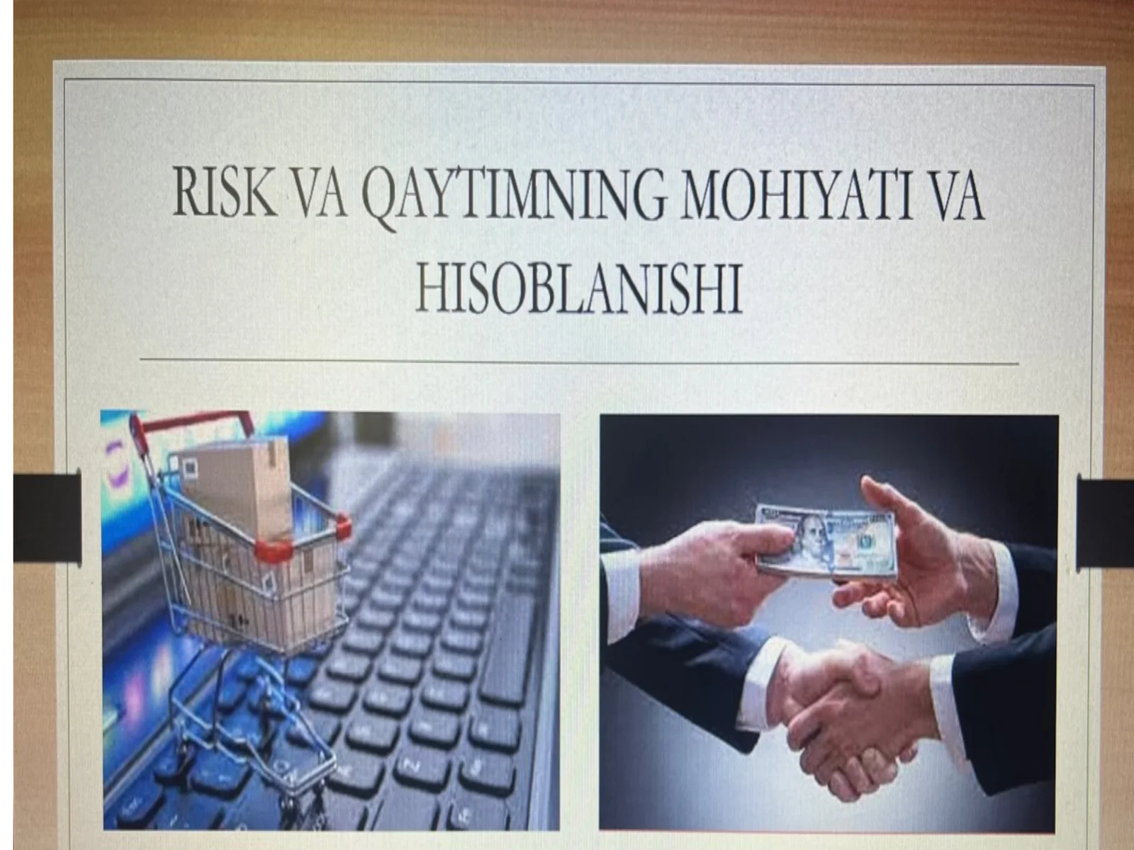Risk va qaytimning mohiyati va ularning hisoblanishi