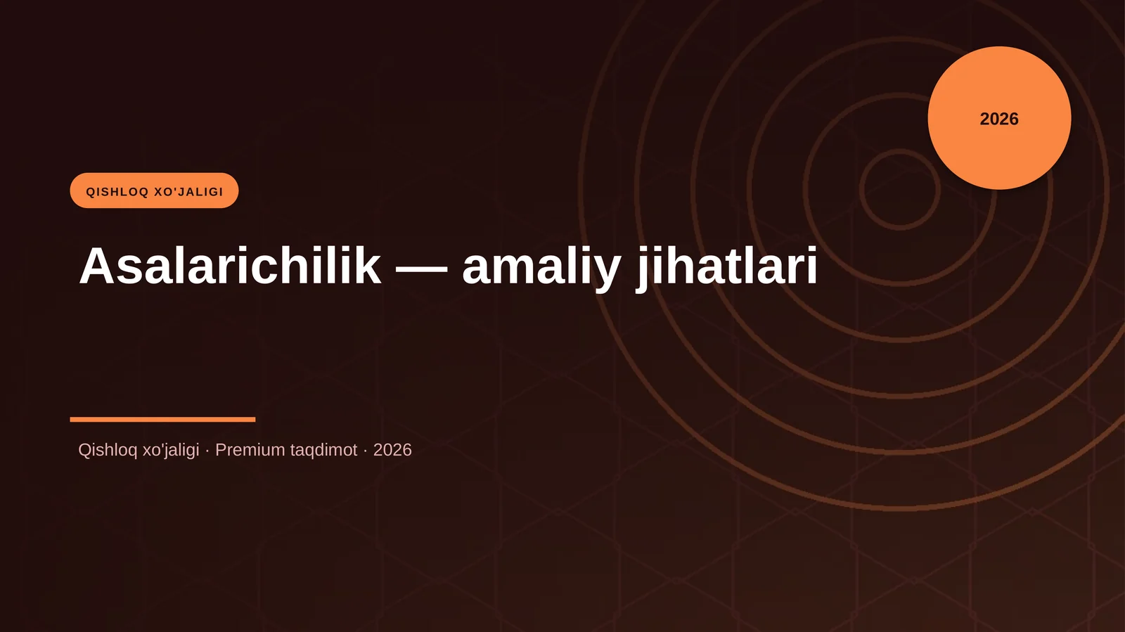 Asalarichilik — amaliy jihatlari
