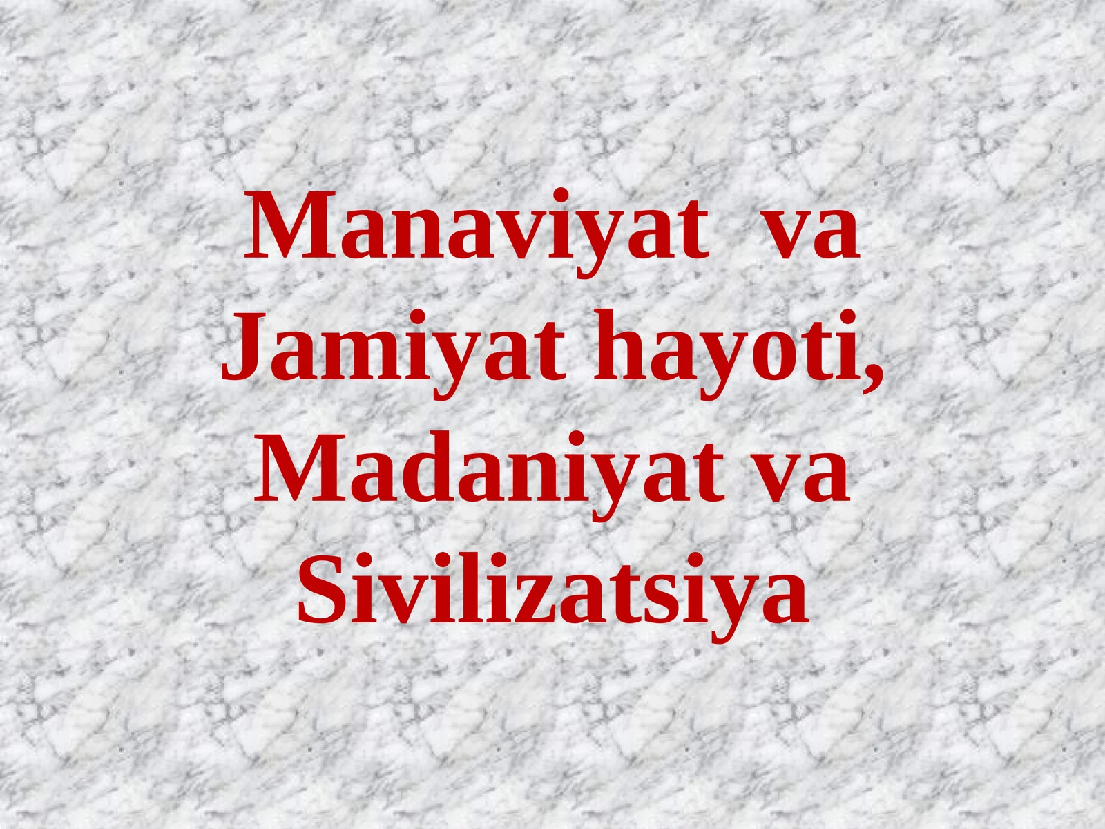 Ma’naviyatni anglash