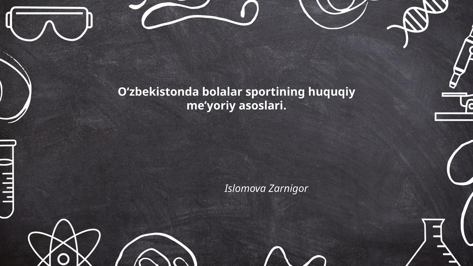 O‘zbekistonda bolalar sportining huquqiy me’yoriy asoslari