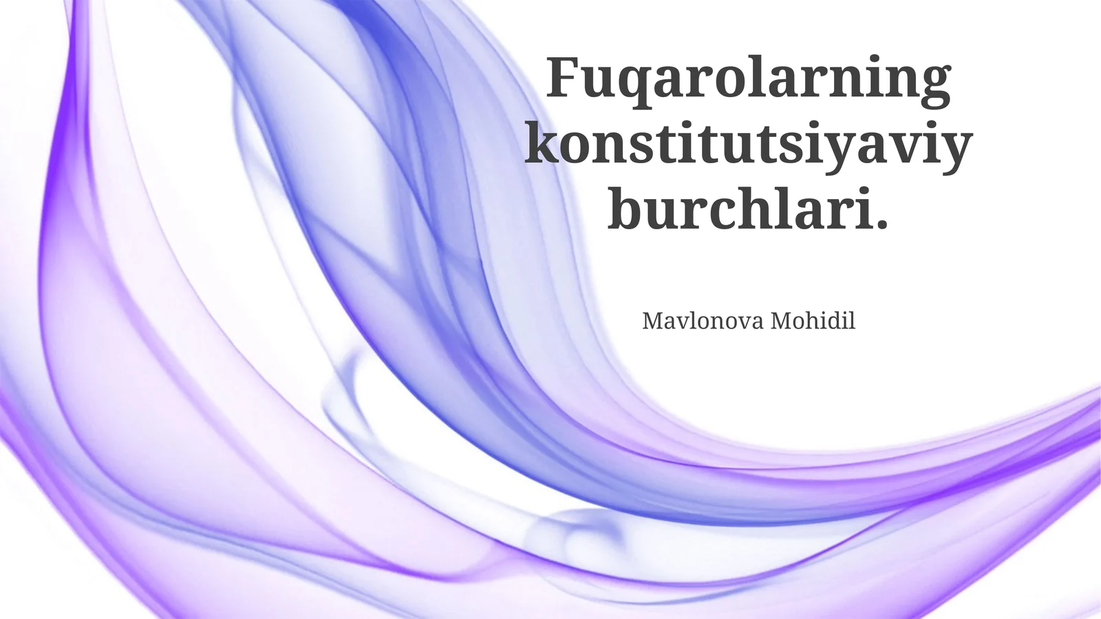 Fuqarolarning konstitutsiyaviy burchlari