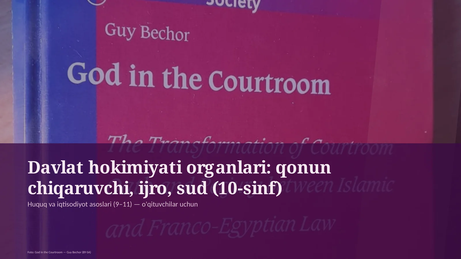 Huquq va iqtisodiyot asoslari (9–11) — o'qituvchilar uchun