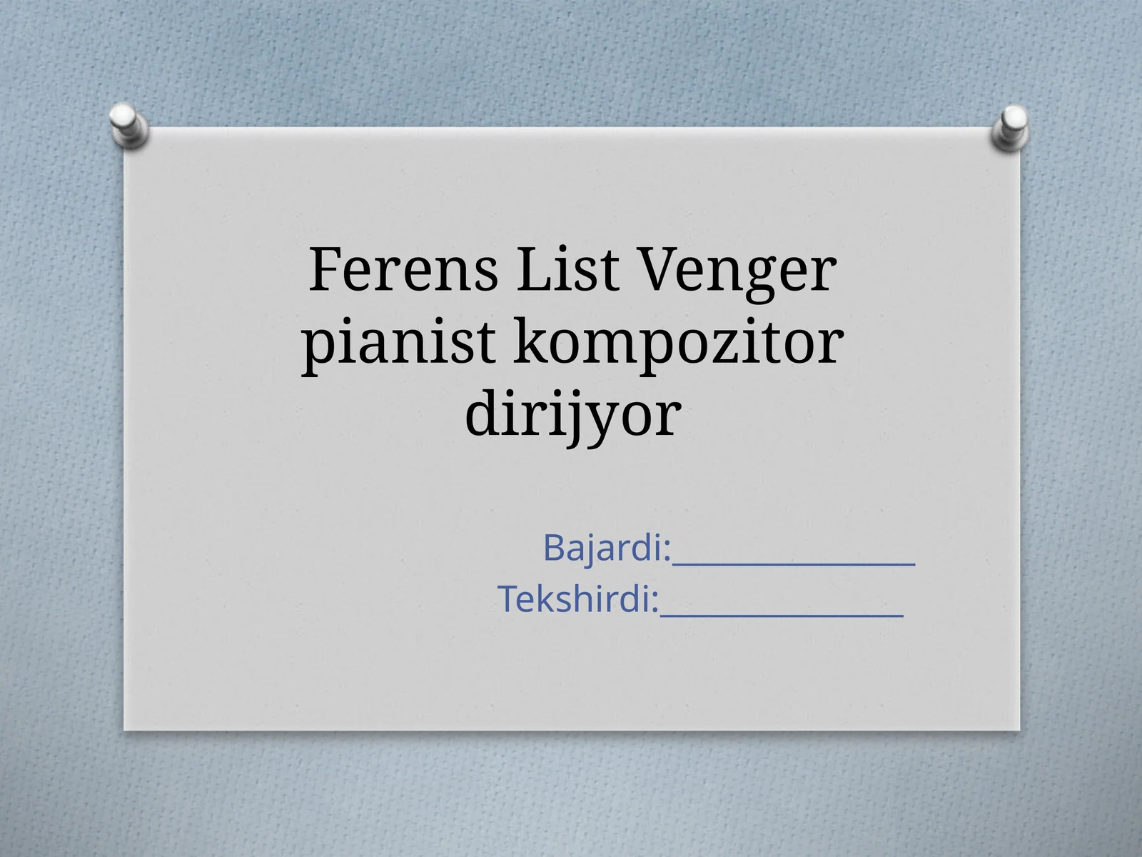FerensListVengerpianist kompozitor dirijyor