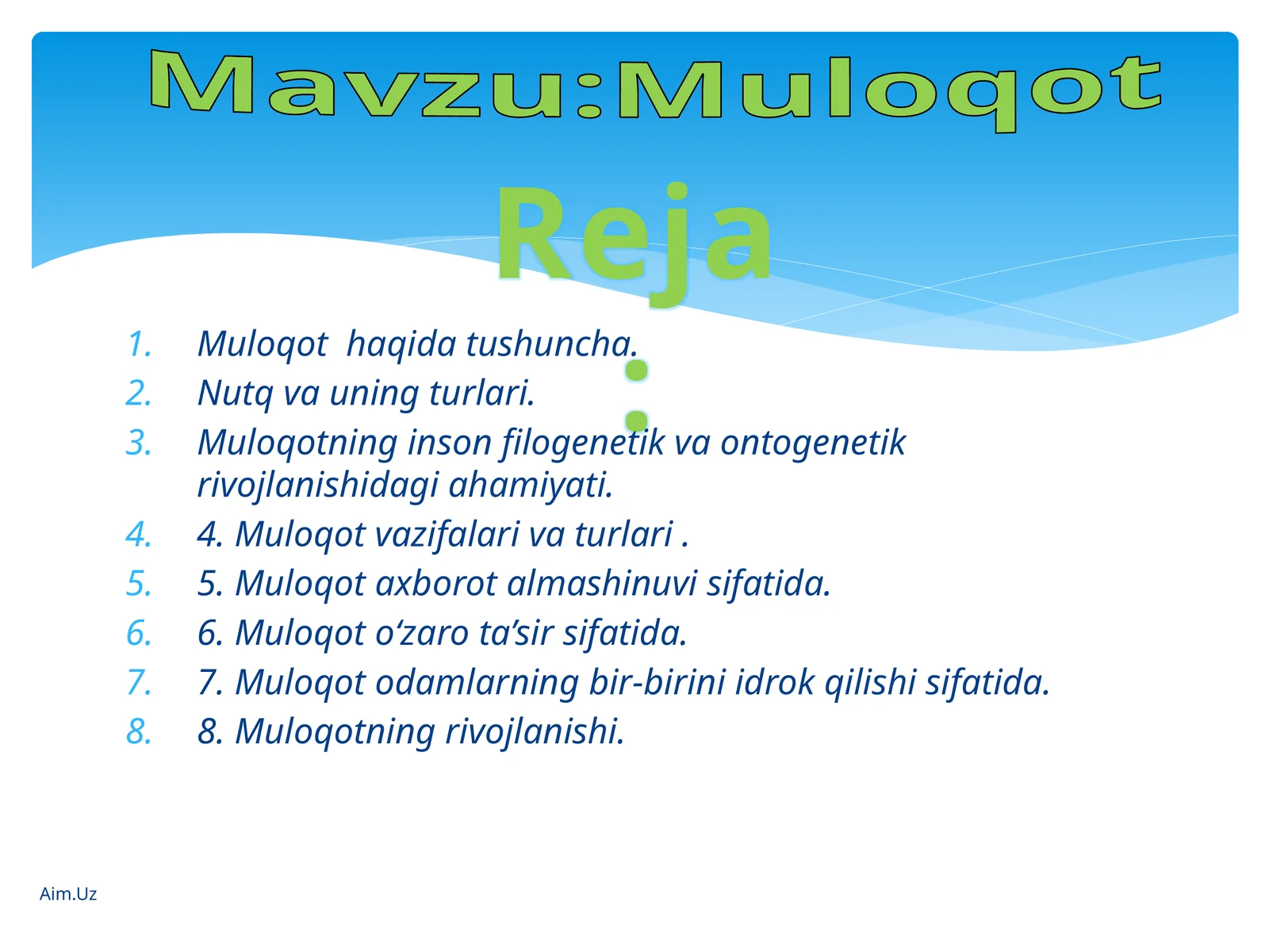 Muloqot