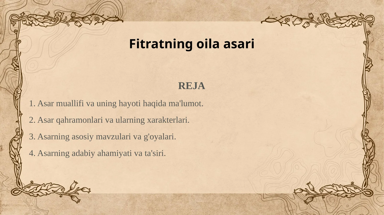 Fitratning oila asari
