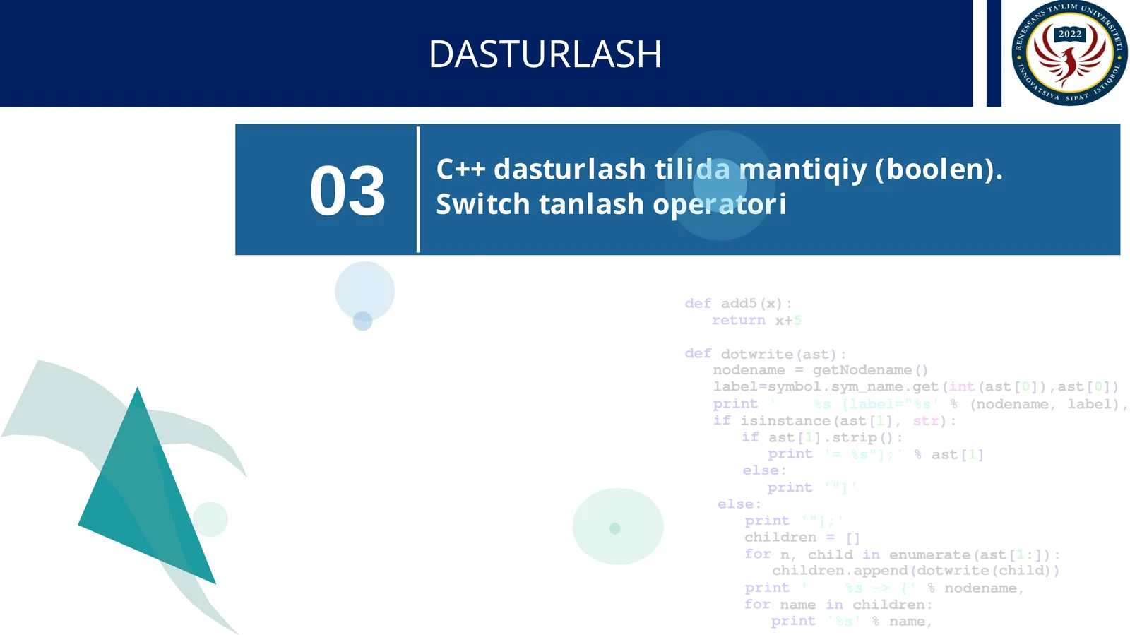 C++ dasturlash tilida mantiqiy (boolen).