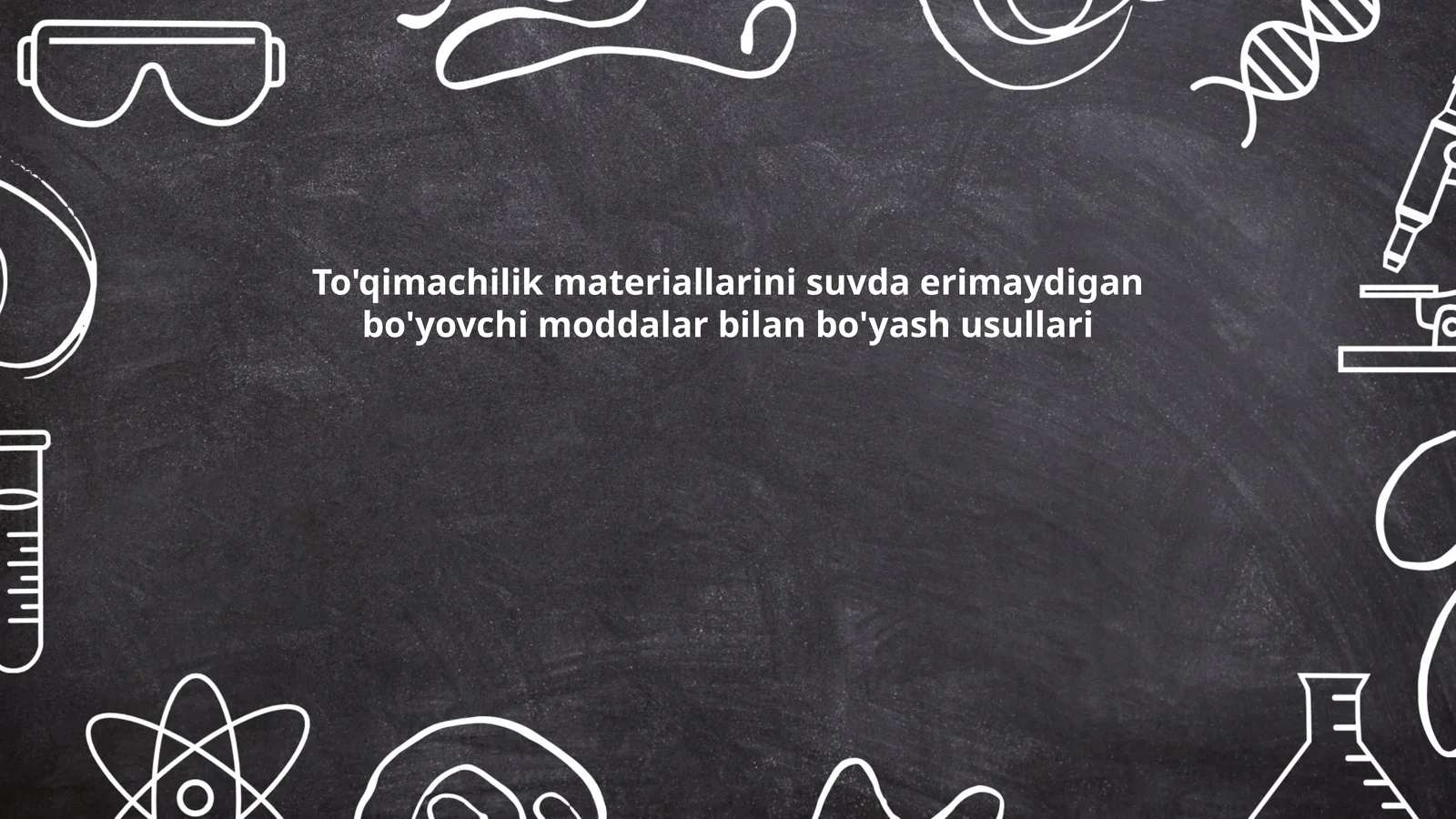 To'qimachilik materiallarini suvda erimaydigan bo'yovchi moddalar bilan bo'yash usullari
