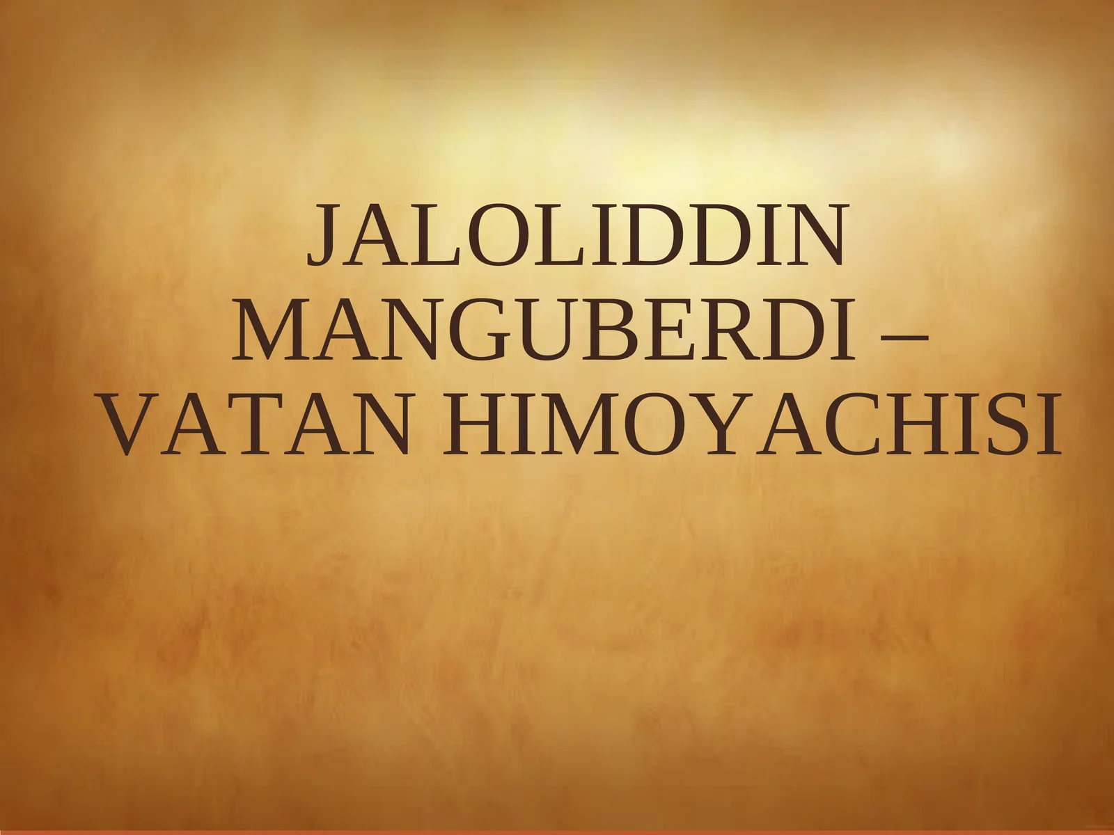 Jaloliddin Manguberdi - Vatan himoyachisi