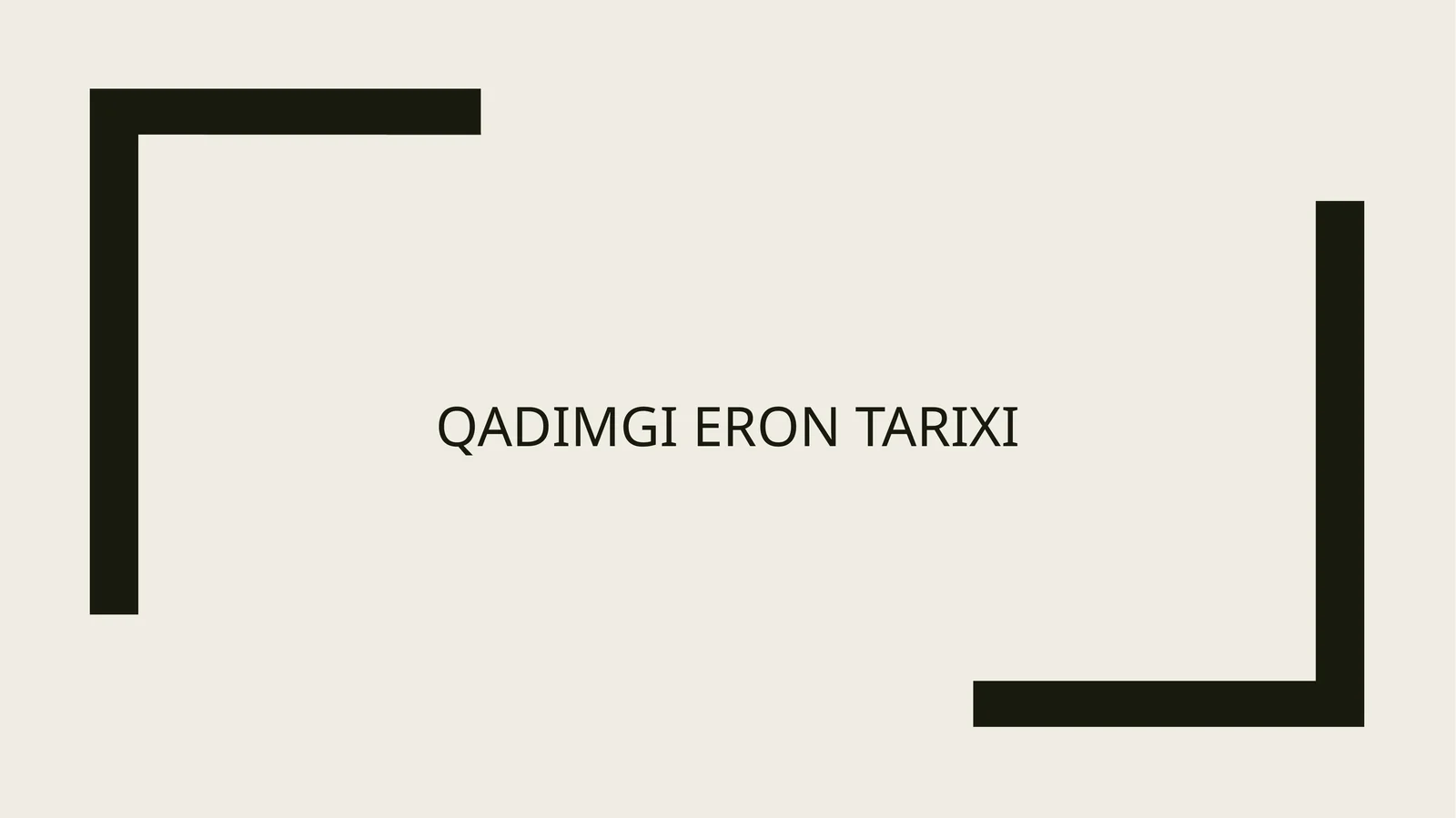 Qadimgi Eron tarixi