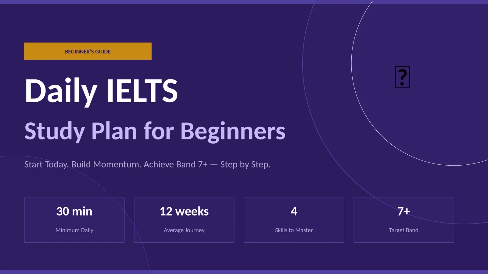 Daily IELTS Study Plan for Beginners