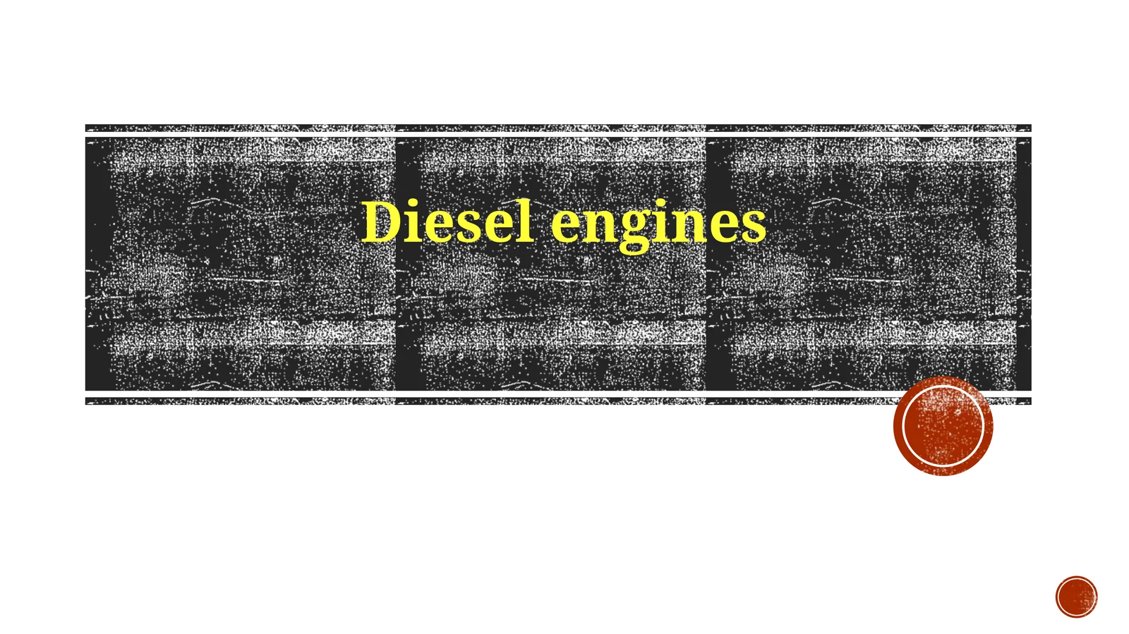 Diesel engines