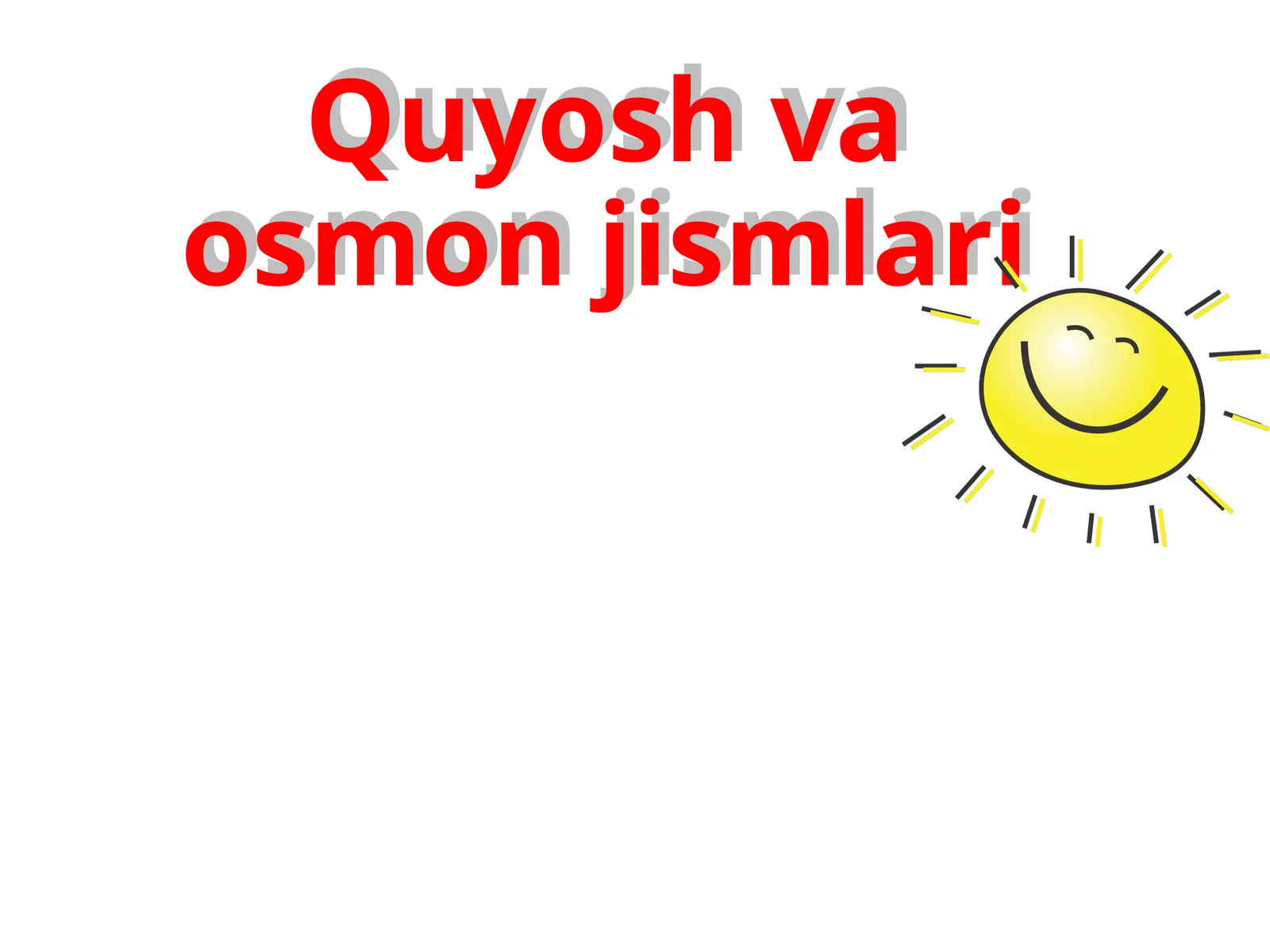 Quyosh va osmon jismlari