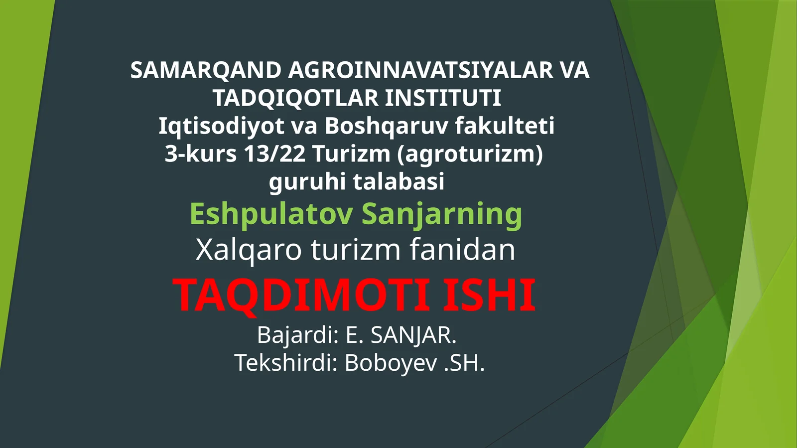 Ekologikturizm
