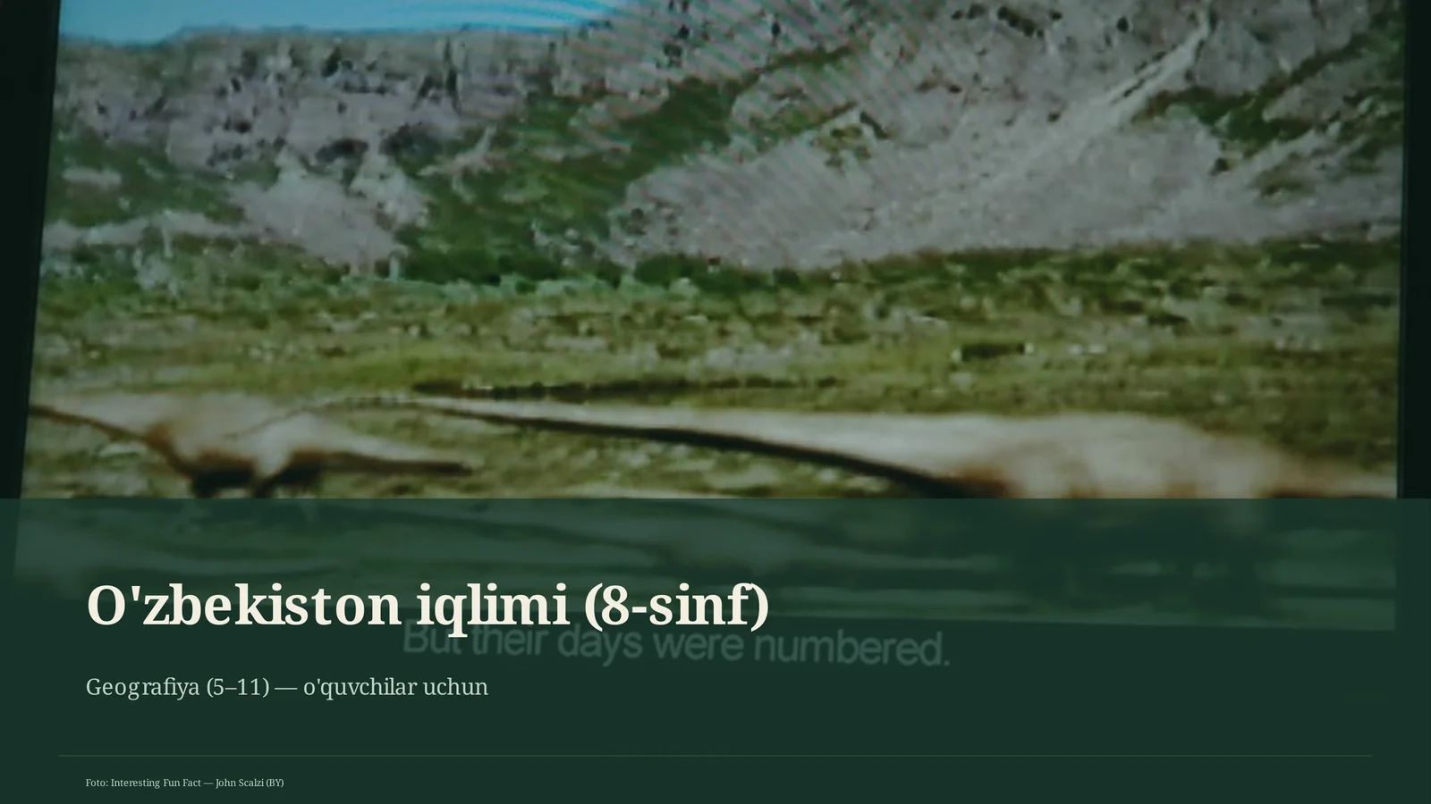 O'zbekiston iqlimi (8-sinf)