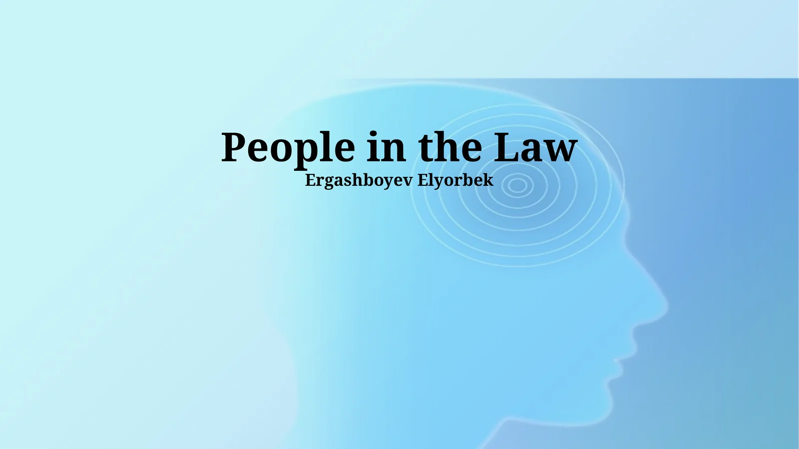 People in the Law