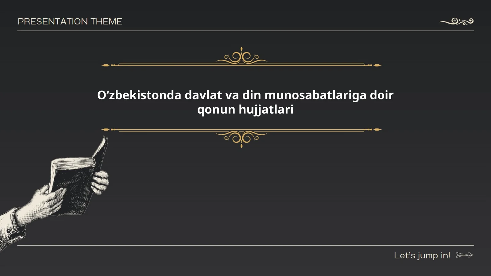 Oʻzbekistonda davlat va din munosabatlariga doir qonun hujjatlari