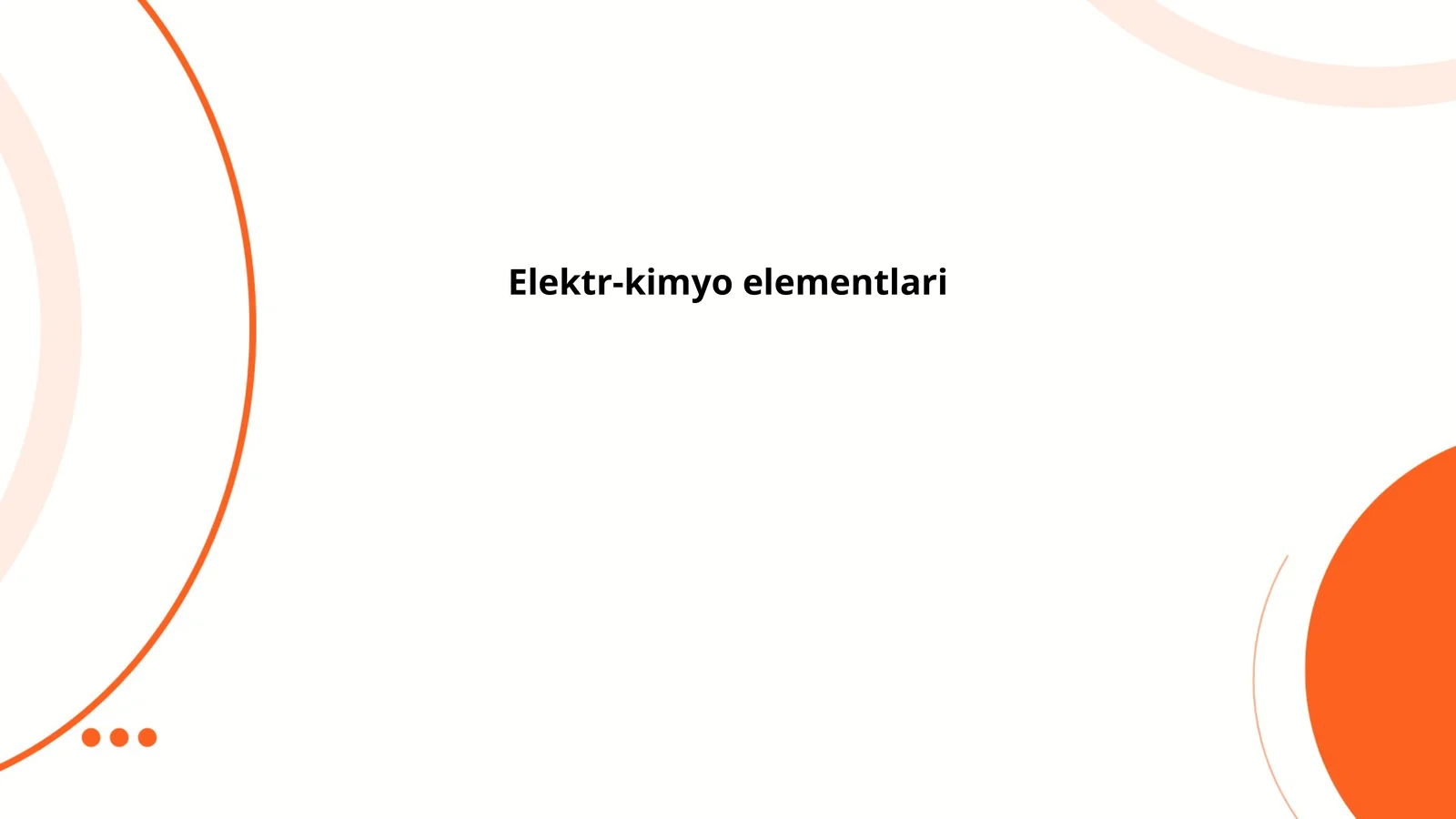 Elektr-kimyo elementlari