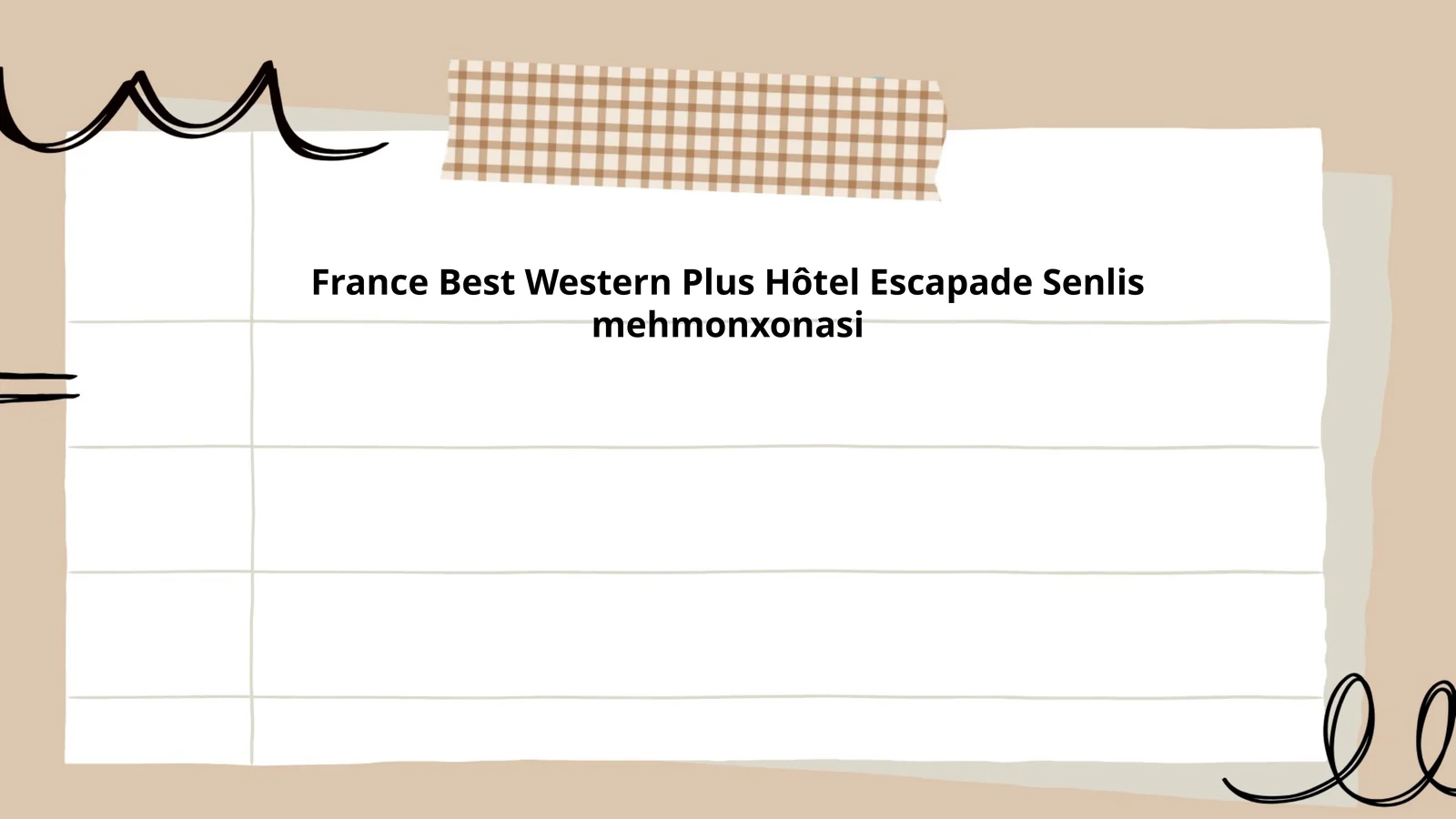 France Best Western Plus Hôtel Escapade Senlis mehmonxonasi