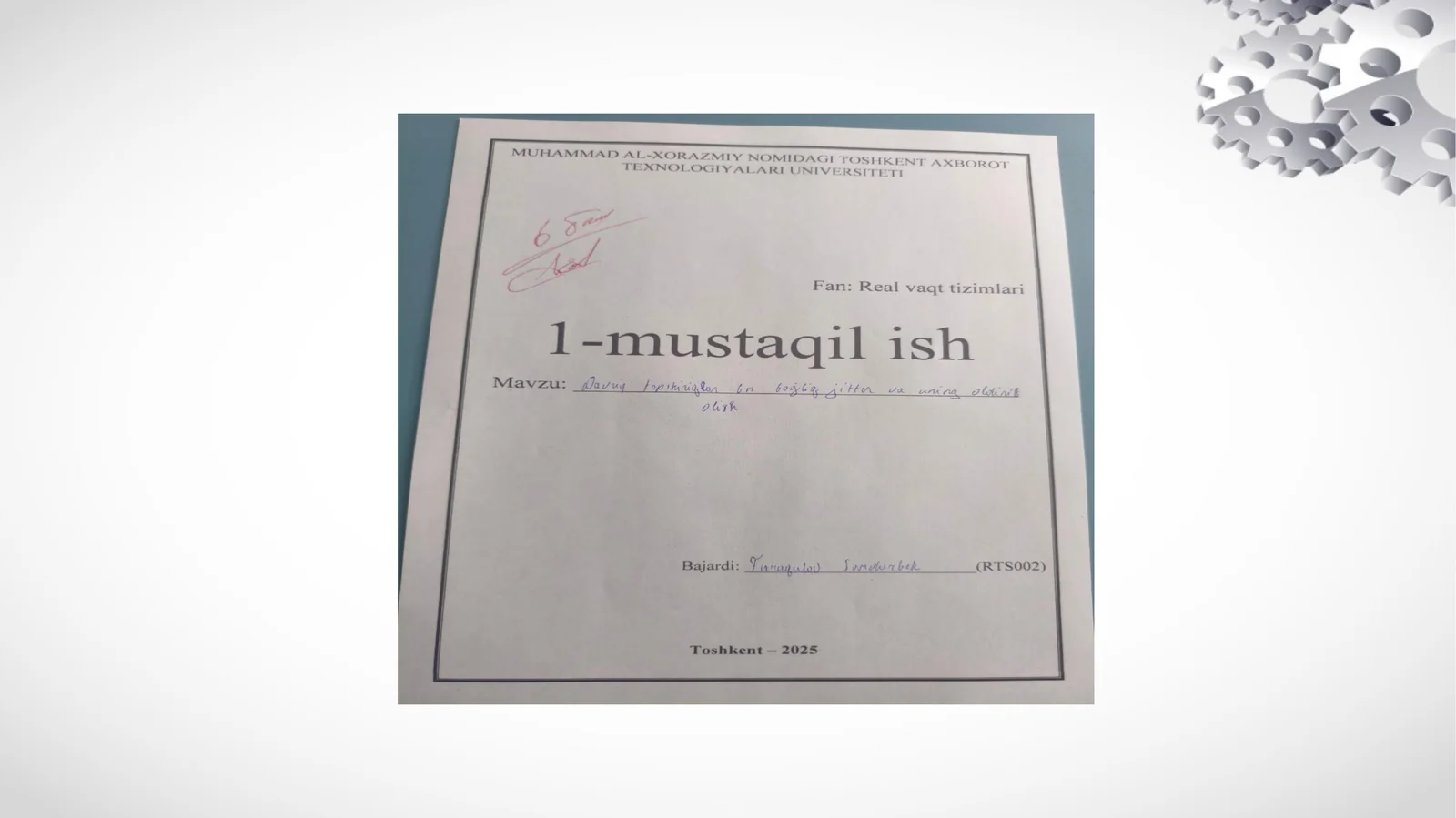 Davriy topshiriq bilan bog‘liq jitter va uning  oldini olish