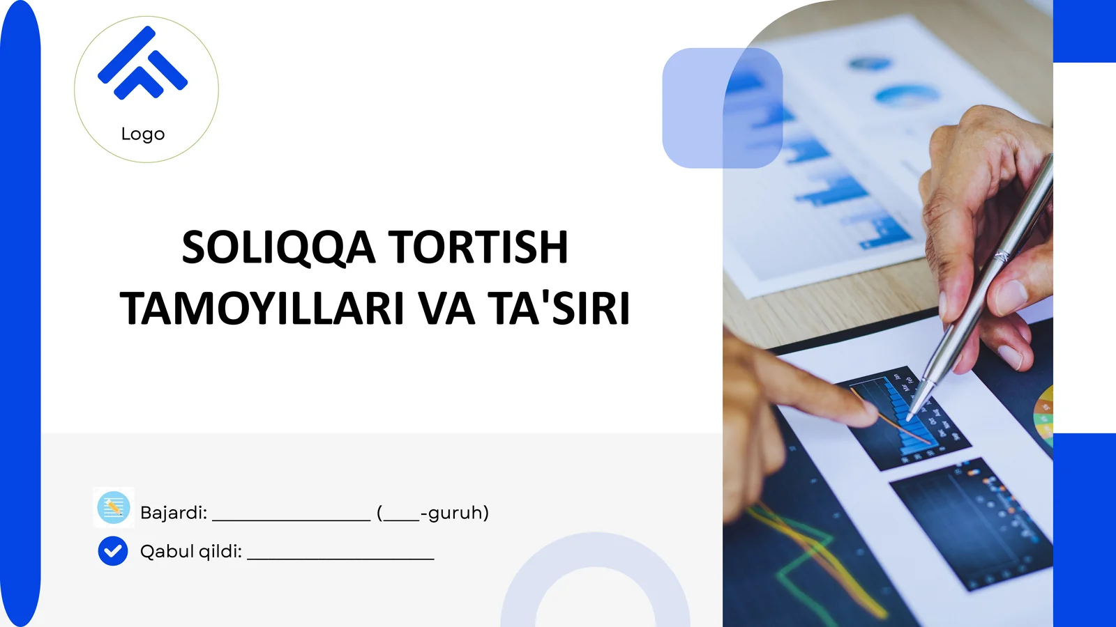 Soliqqa tortish tamoyillari va ta’siri (O‘zbekiston misolida)