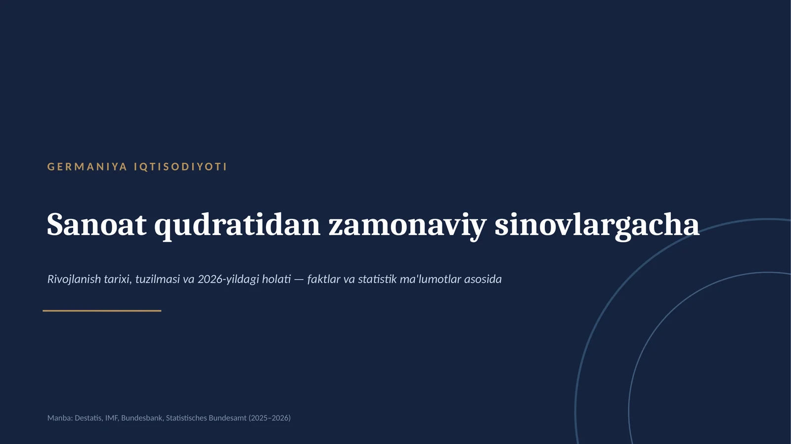 GERMANIYA IQTISODIYOTI