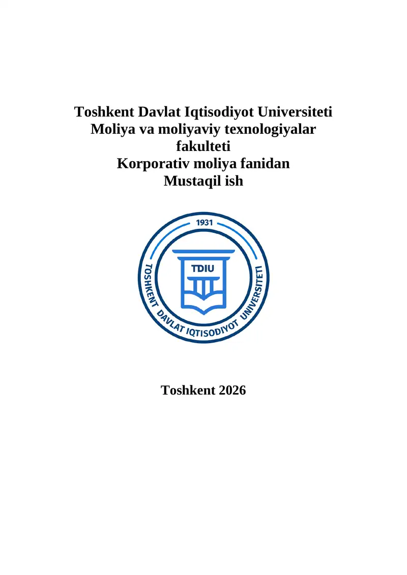 Korporativ moliyada kollektiv moliyalashtirish