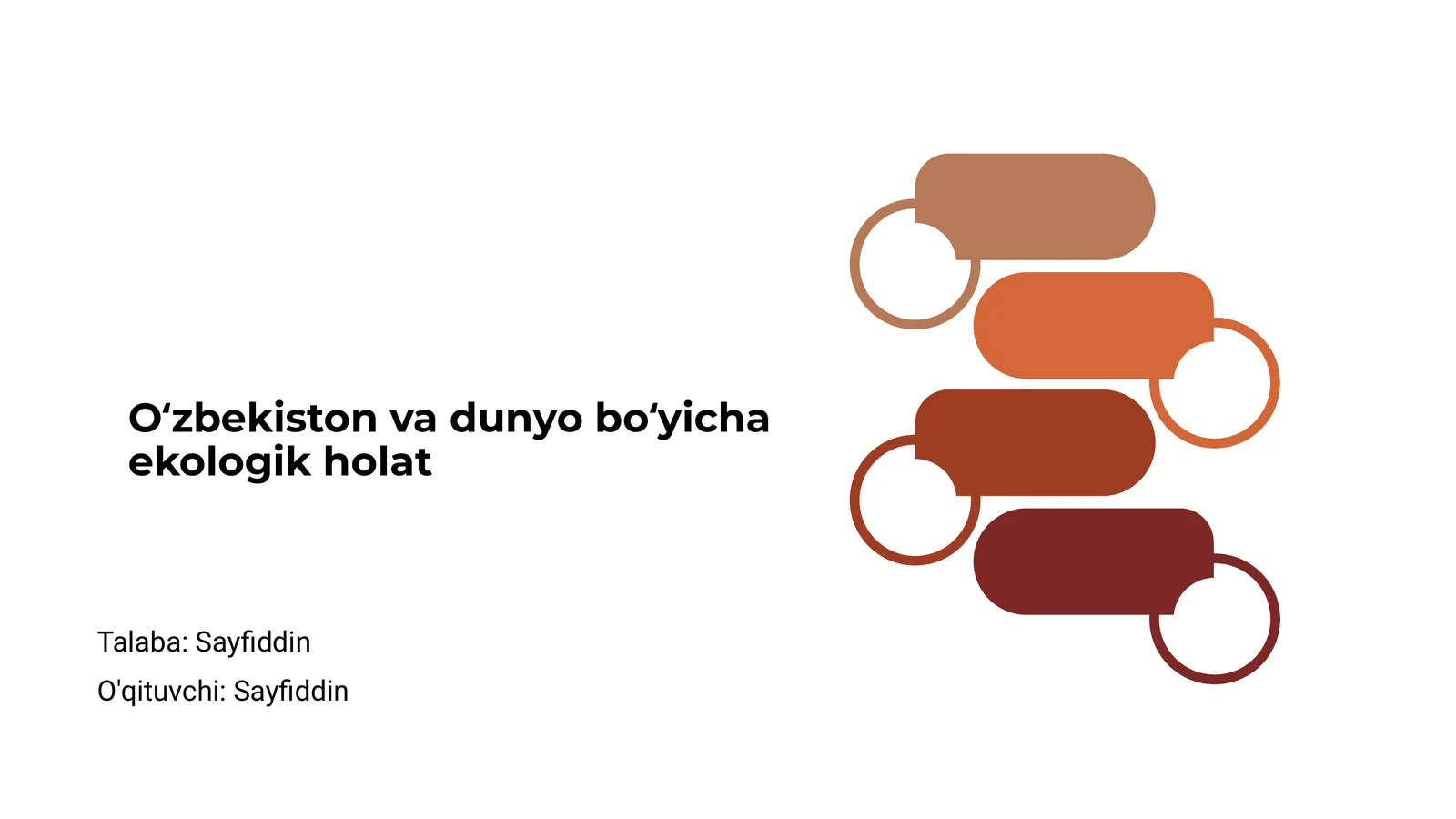 Oʻzbekiston va dunyo boʻyicha ekologik holat