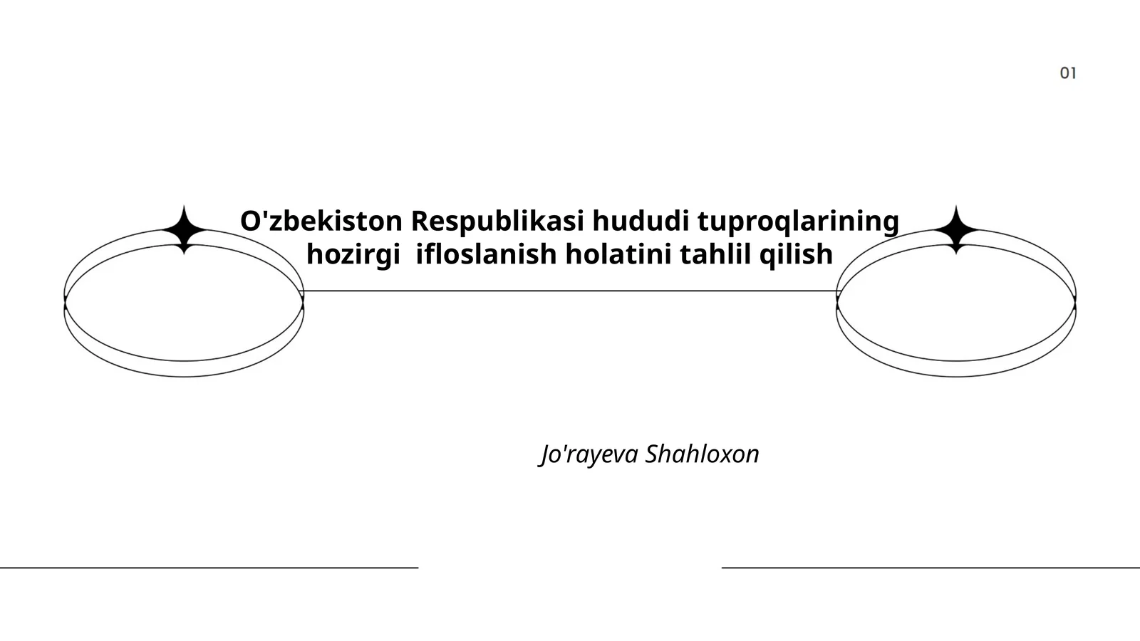 O'zbekiston Respublikasi hududi tuproqlarining hozirgi ifloslanish holatini tahlil qilish