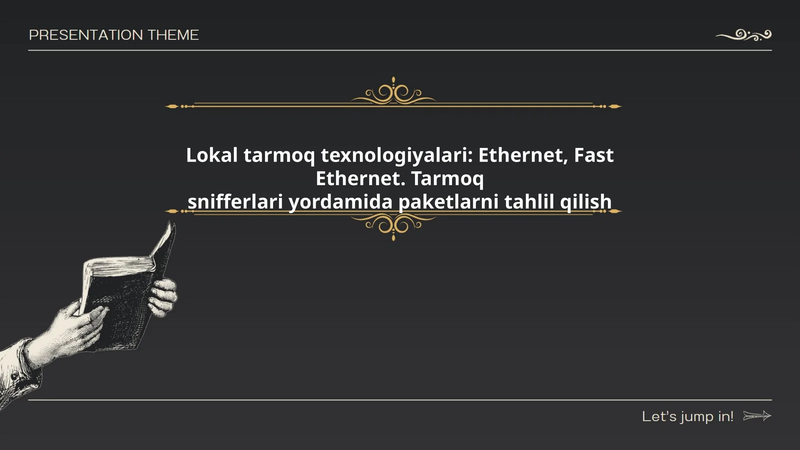 Lokal tarmoq texnologiyalari: Ethernet, Fast Ethernet. Tarmoq snifferlari yordamida paketlarni tahlil qilish