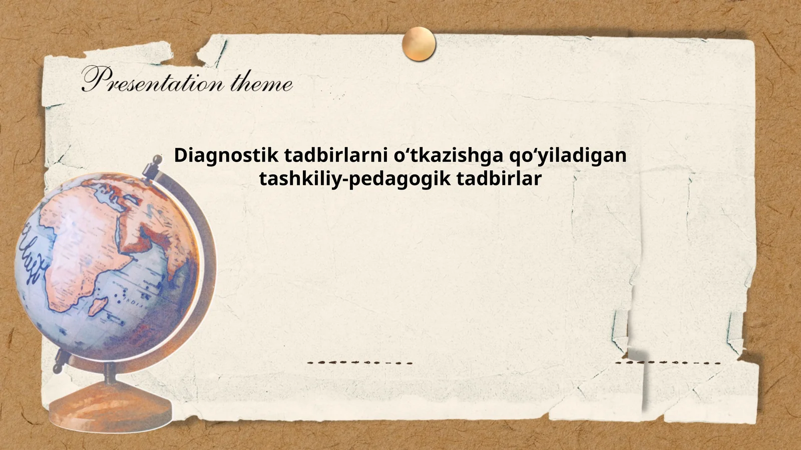Diagnostik tadbirlarni oʻtkazishga qoʻyiladigan tashkiliy-pedagogik tadbirlar