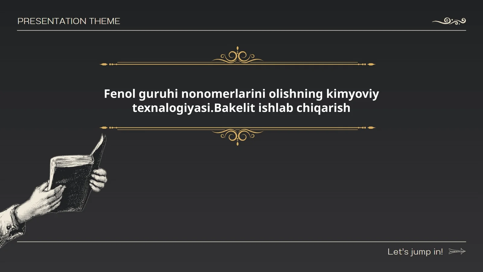 Fenol guruhi nonomerlarini olishning kimyoviy texnalogiyasi.Bakelit ishlab chiqarish