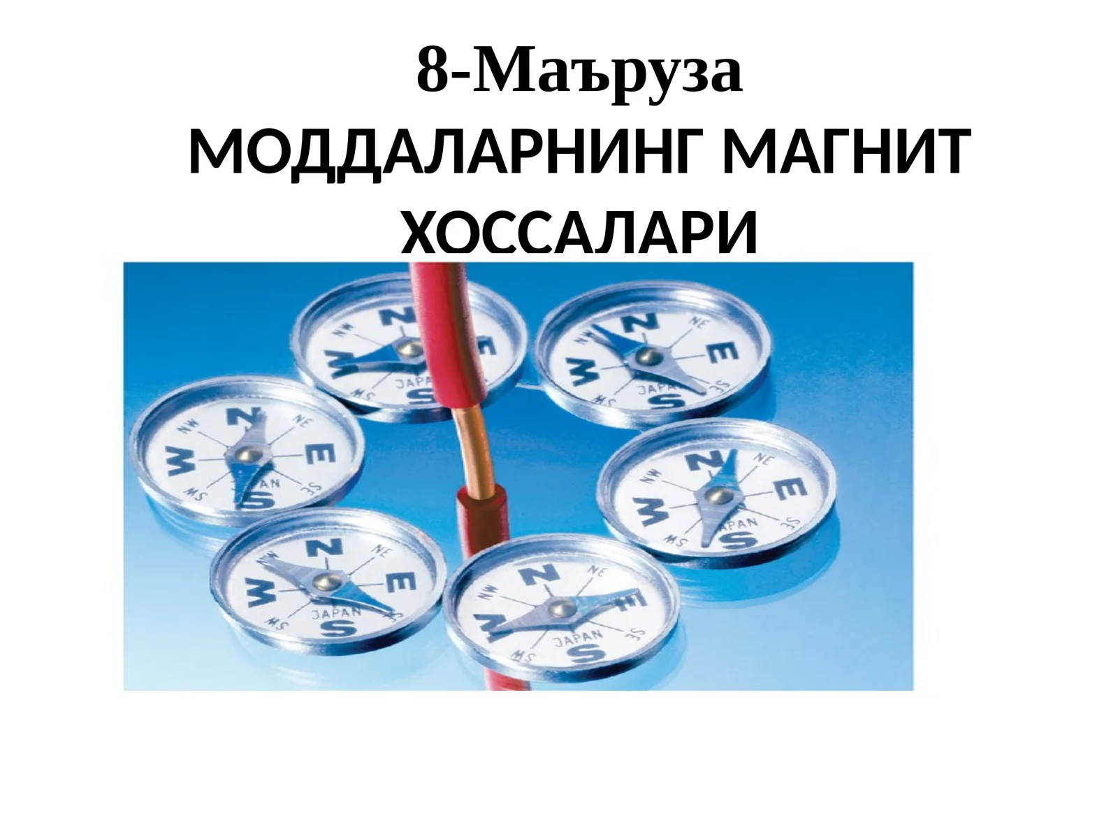 МаърузаМОДДАЛАРНИНГ МАГНИТ ХОССАЛАРИ