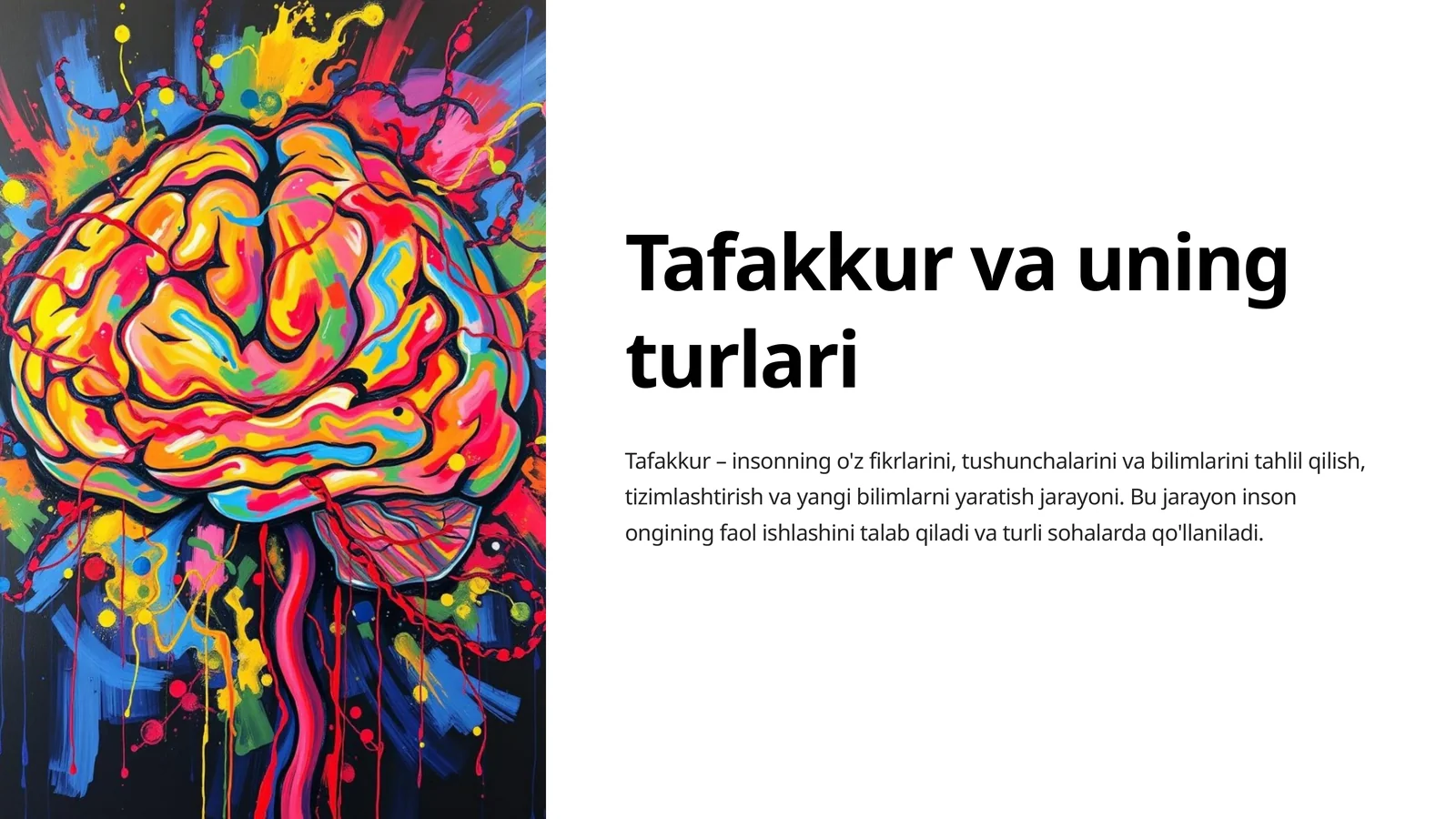 Tafakkur va uning turlari