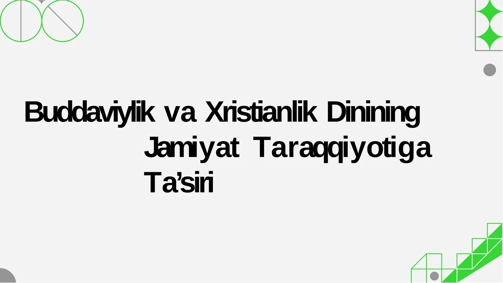 BuddaviylikvaXristianlikDininingJamiyatTaraqqiyotigaTa’siri