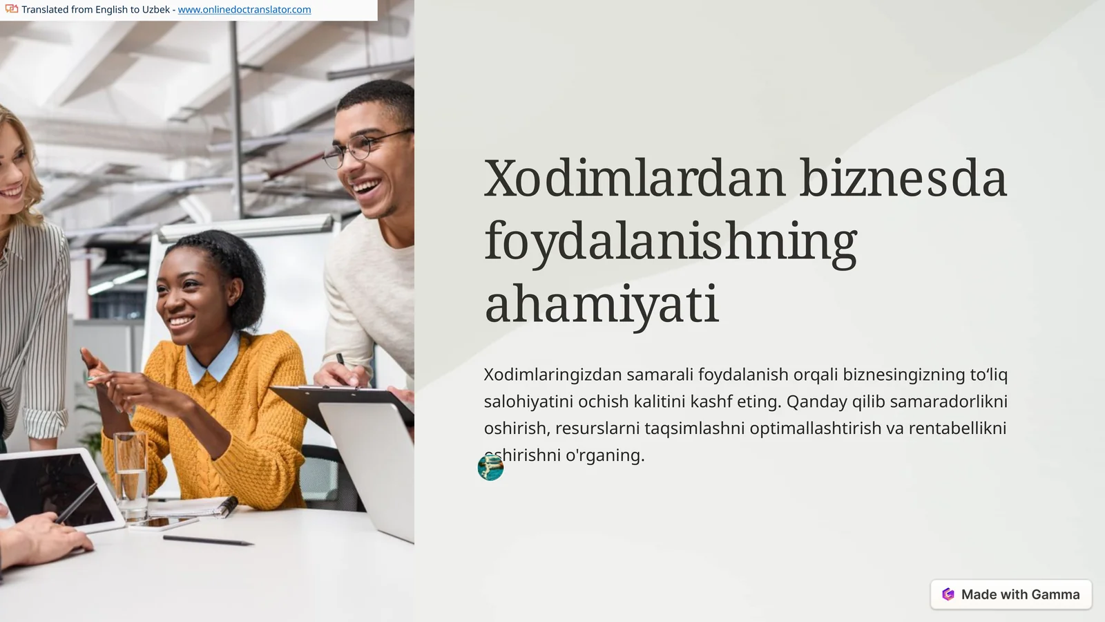Product slide 1