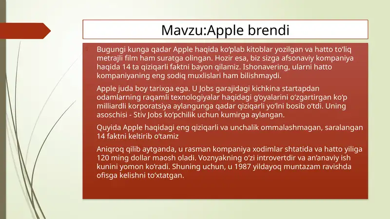 Product slide 1