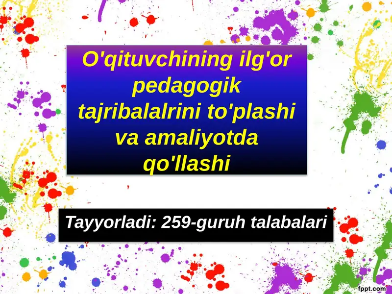 Product slide 1