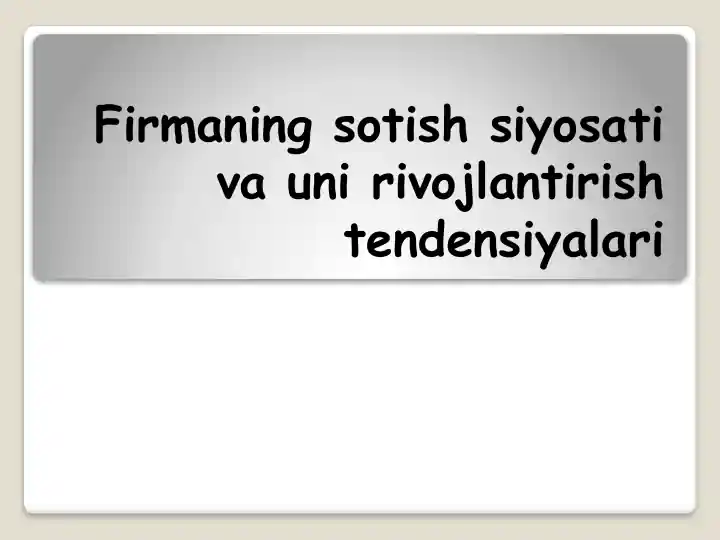 Product slide 1